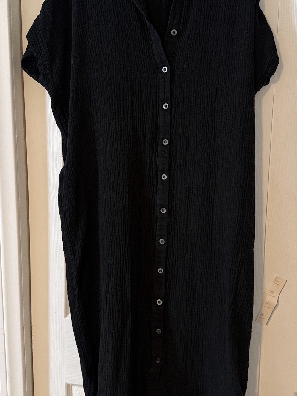 Buddy LOVE Black Maxi Shirt Dress size s/m